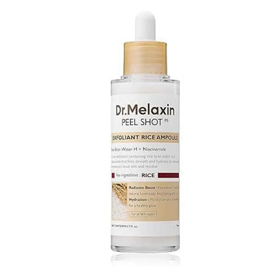 Dr. Melaxin Peel Shot White and Black Rice Exfoliating Essence Oil Control Gentle Shrinking Blackhead Removal Hydrating Skin Car